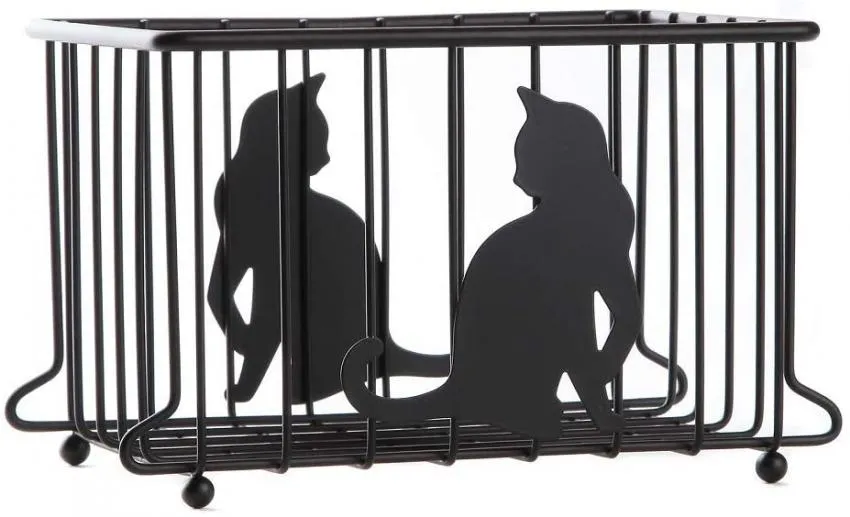 Cute cat basket home decor