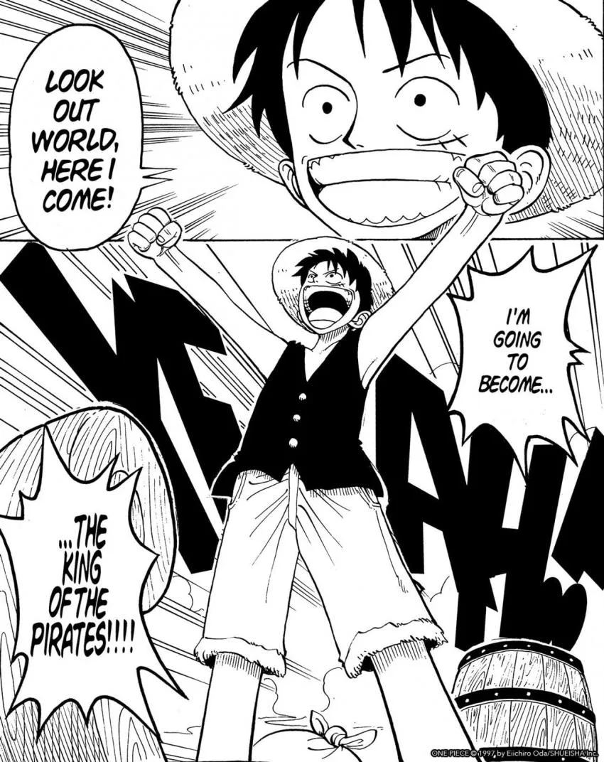 Monkey D. Ruffy One piece manga monkey d luffy
