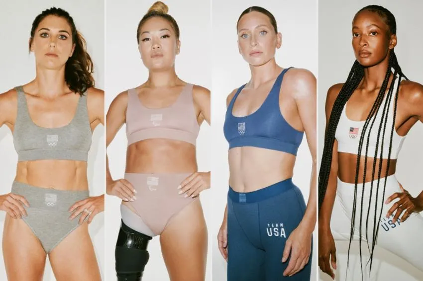 Atletas del equipo de EE. UU. para SKIMS Kim Kardashian West's shapewear company