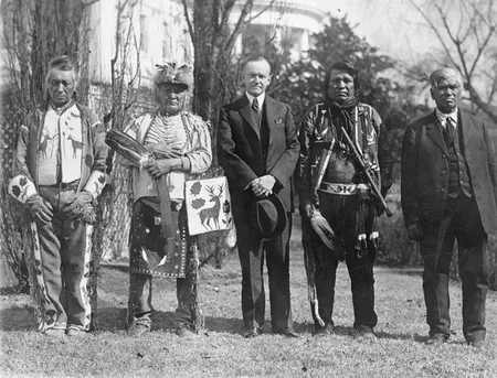 Osage With Calvin Coolidge Osage People meet with Washington officials