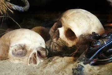 Pirate Skulls in Sand