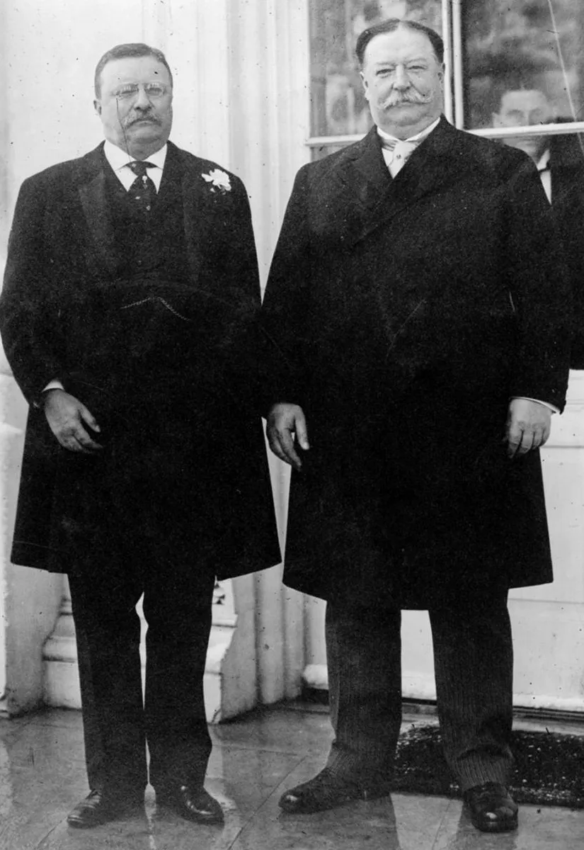 Former President Theodore Roosevelt and President William Howard Taft - 1912 Former President Theodore Roosevelt and President William Howard Taft - 1912
