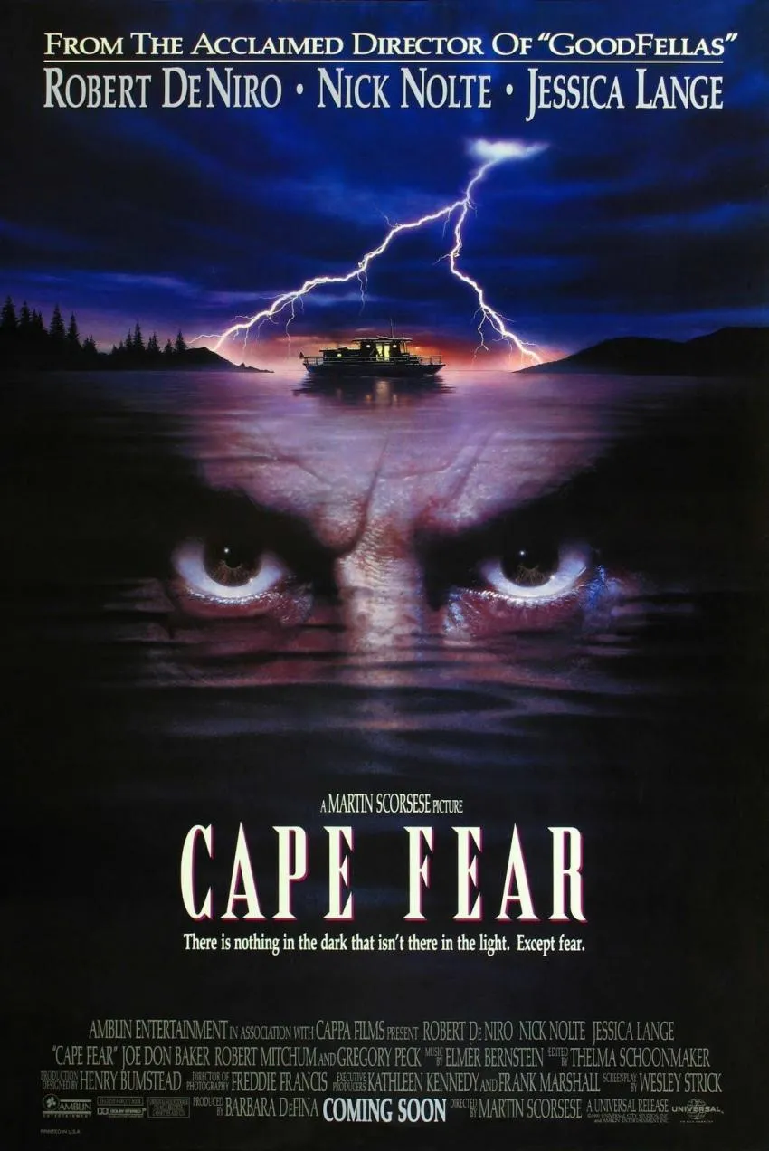 1991 Cape Fear Promo Cape Fear DeNiro 1991 Peacock Strwaming