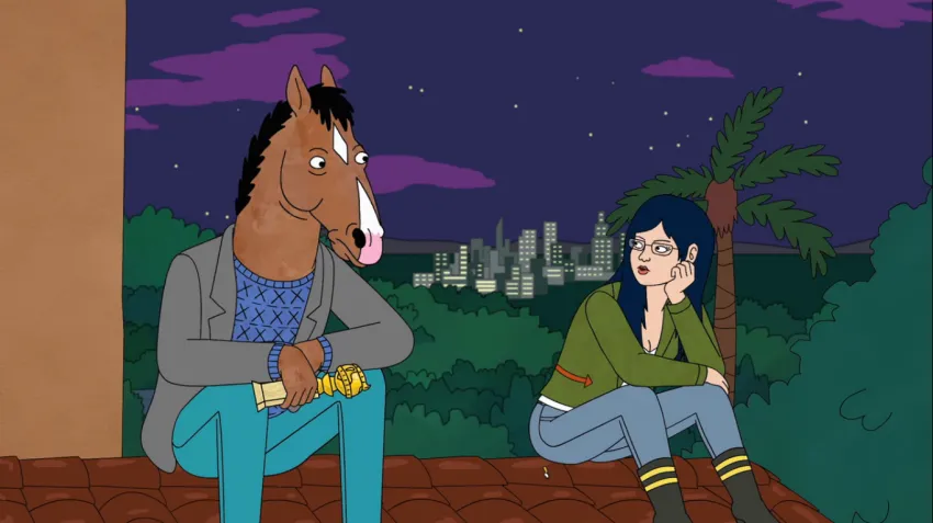 BoJack and Diane bojack horseman and diane nguyen