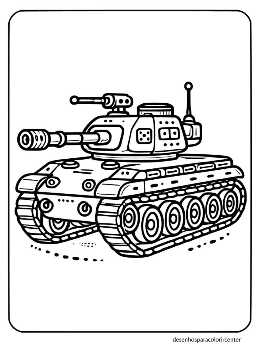 Tanque De Guerra Para Colorir: Uma Aventura Criativa No Desenhosparacolorir.center by desenhosparacolorir.center - desenhos para colorir e imprimir pdf
