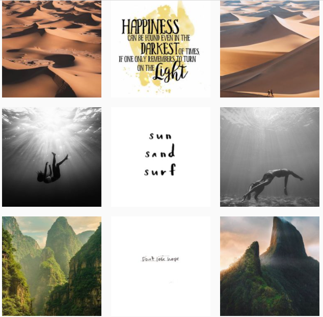 Vertical feed Vertical grid layout on Instagram