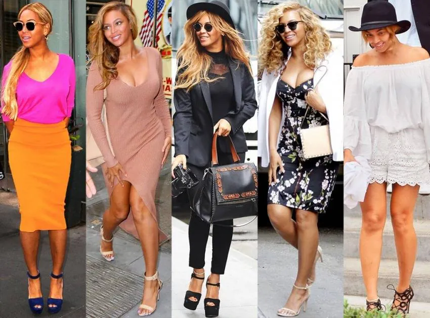 Beyonce is a celebrity with an hourglass body shape