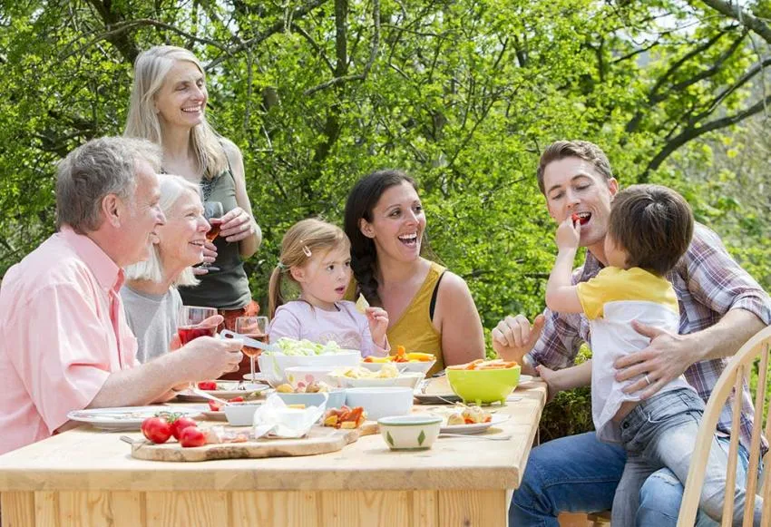 spending a good time with family