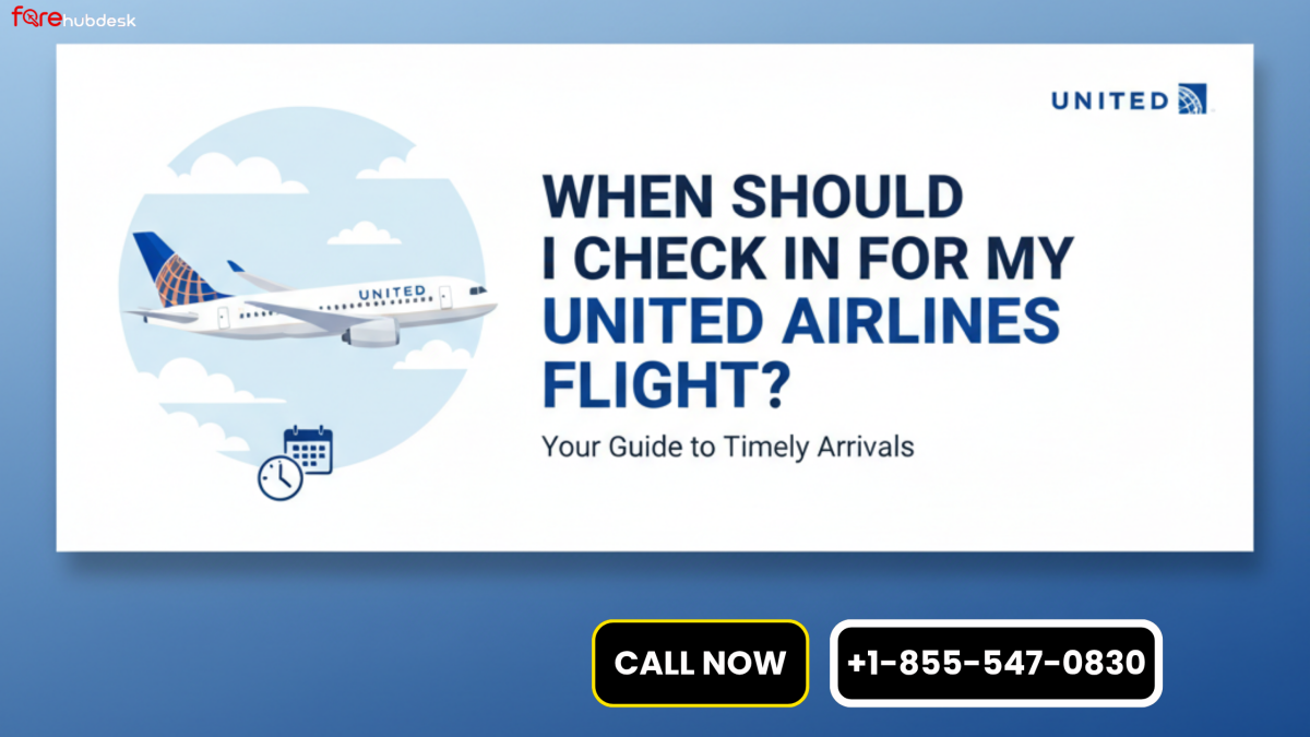 When Should I Check In For My United Airlines Flight? by farehubdesk