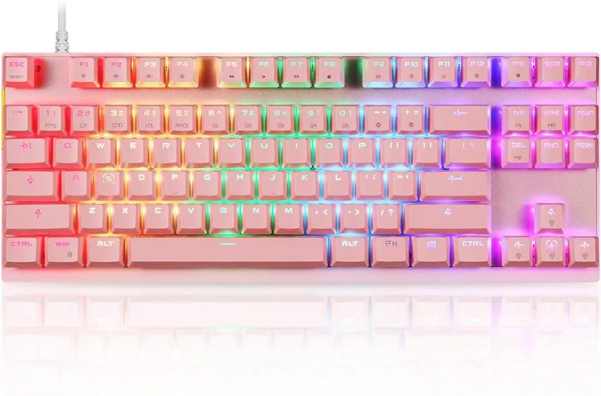 Pink MOTOSPEED Gaming Keyboard