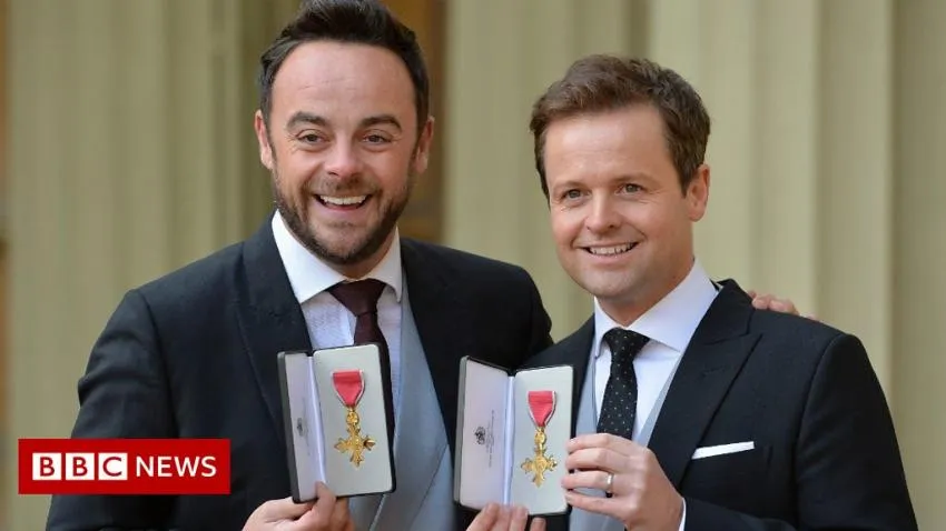 Ant and Dec receive a knighthood Ant and Dec receive a knighthood