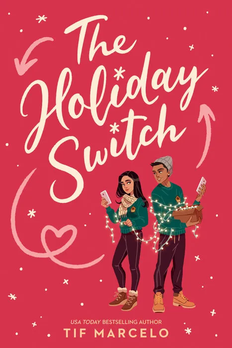 book cover for the holiday switch, upcoming teen young adult romance paperback
