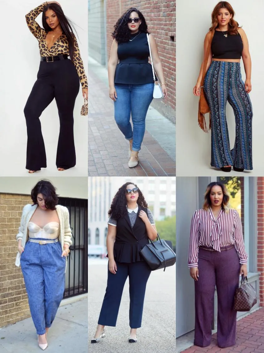 Jeans and trousers for plus size