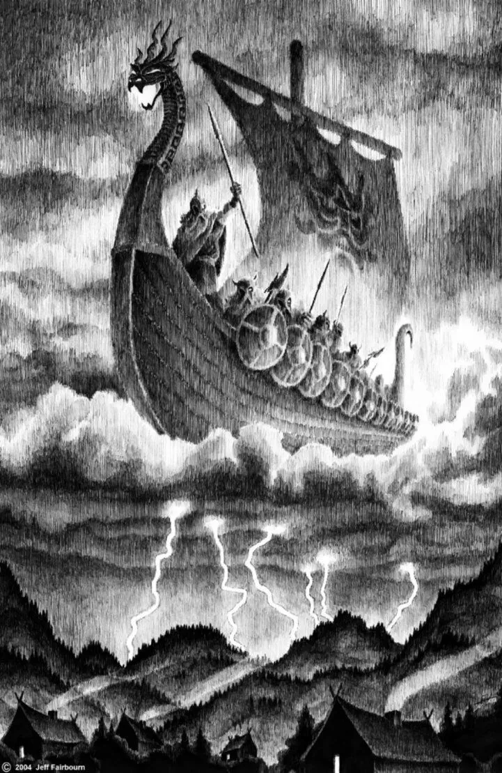 스키드블라드니르 Norse mythological ship Skidbladnir