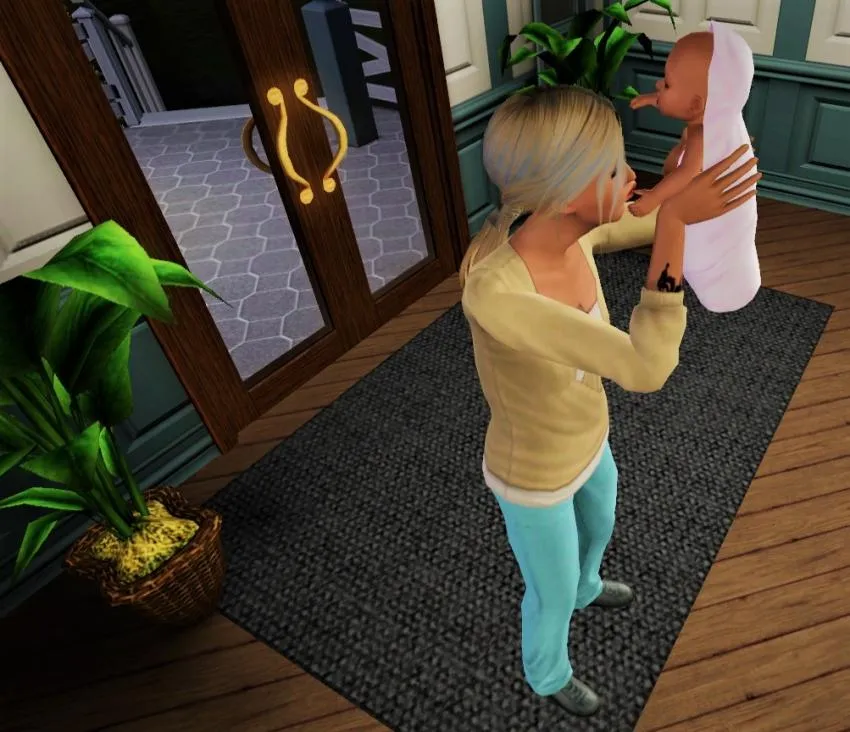 Sims 3 Bebé Elyse and Baby