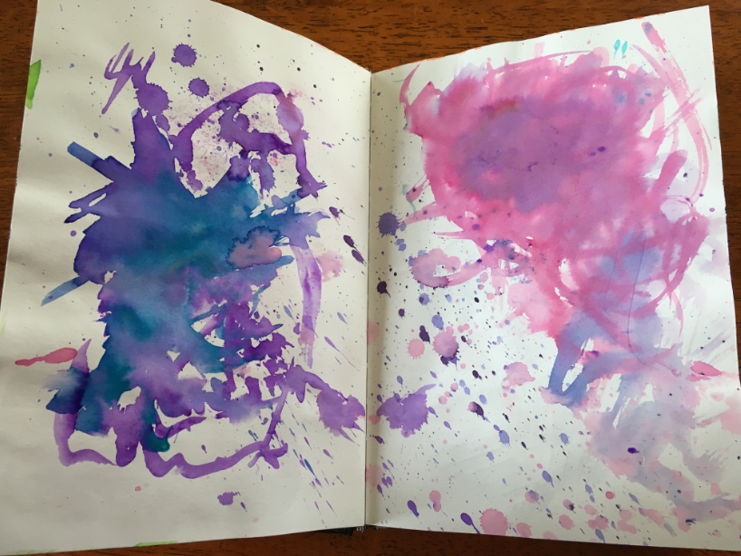how to make easy abstract watercolour