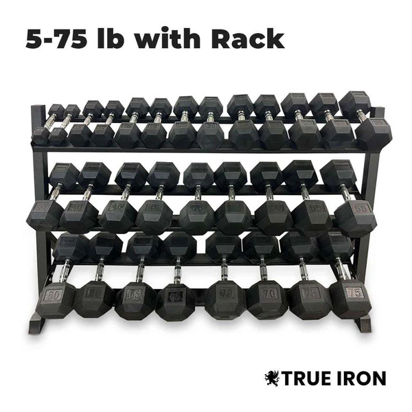 5–75 Dumbbells Set – Complete Strength Training Solution For Home & Gym by TRUE IRON FITNESS