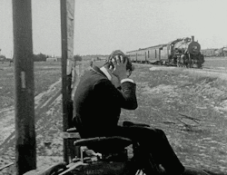 buster keaton train stunt