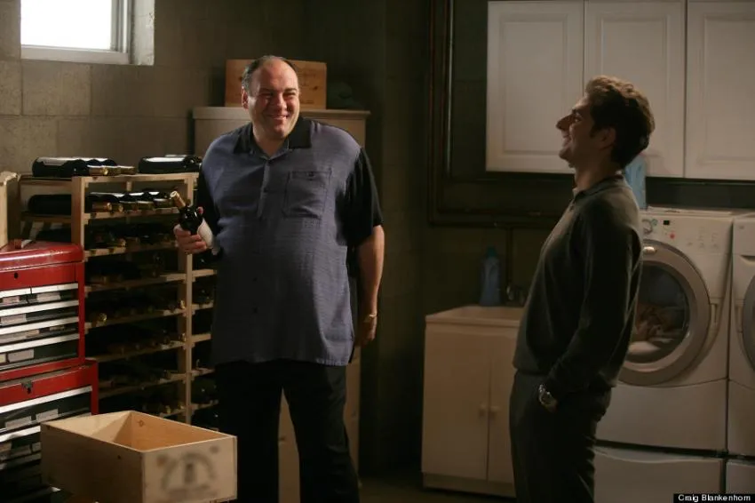 Michael Imperioli and James Gandolfini from The Sopranos