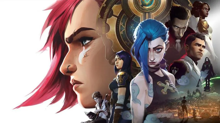 Arcane poster Vi and Jinx