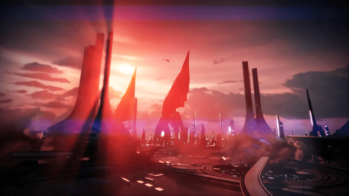 The fall of Thessia in Mass Effect 3