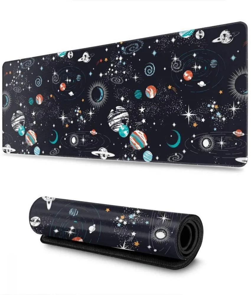 Cute space galaxy constellation desk mat 