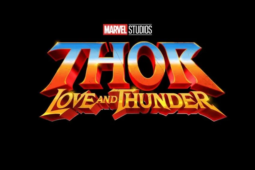 thor 4 love and thunder mcu disney movie logo design