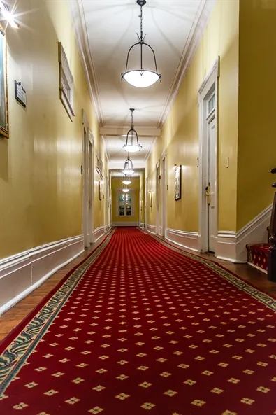 inside the haunted Marshall House Hotel