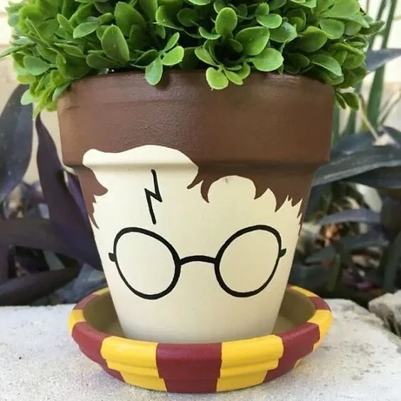 harry potter themed plant pot harry potter themed plant pot image