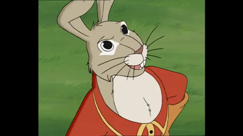 Basil Stag Hare from the Redwall TV series Basil Stag Hare from the 1999 Canadian Redwall Adaptation
