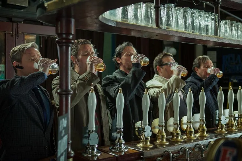 The World's End movie still the world's end simon pegg movie still bars