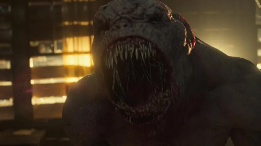 A shoggoth as depicted in Lovecraft Country H.P. Lovecraft's Shoggoth monster, a creature with many eyes and teeth