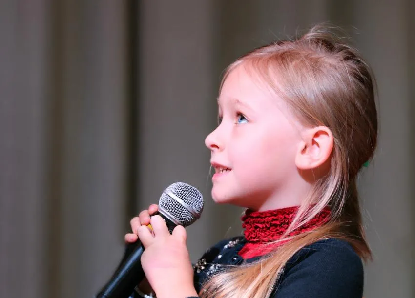 Child singing
