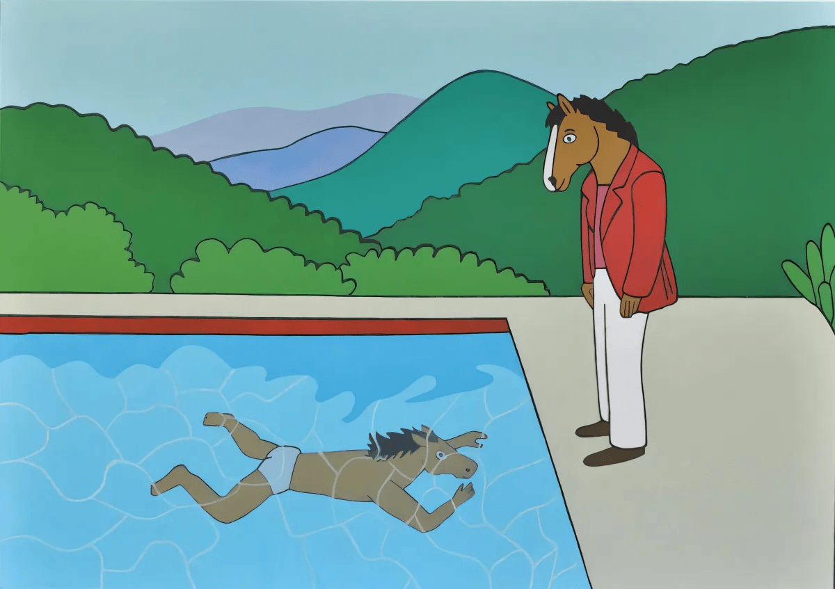 bojack horseman narcissus painting
