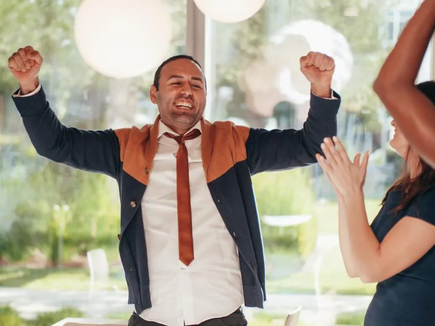 celebrating success