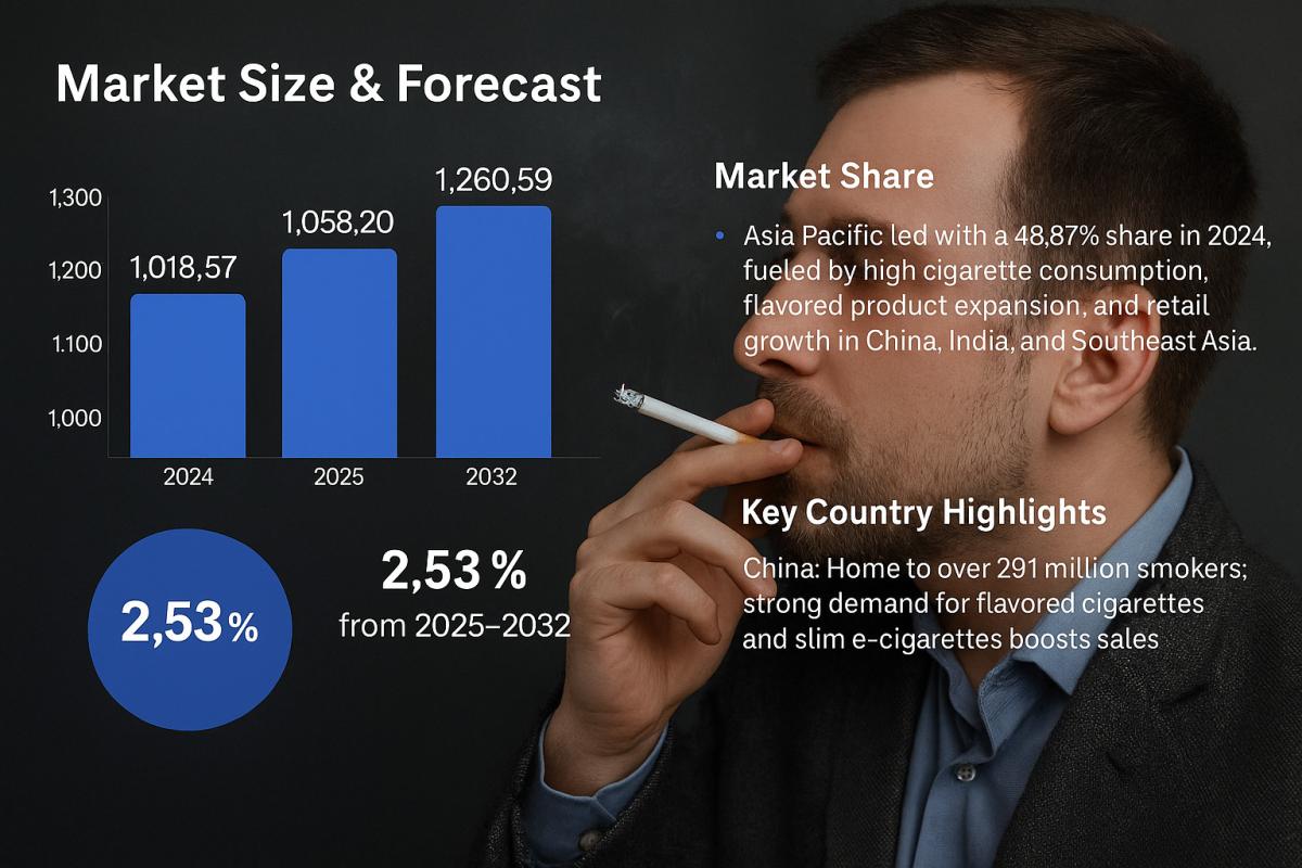 Tobacco Products Market In North America, Europe, Asia Pacific, And More by Industry Outlook