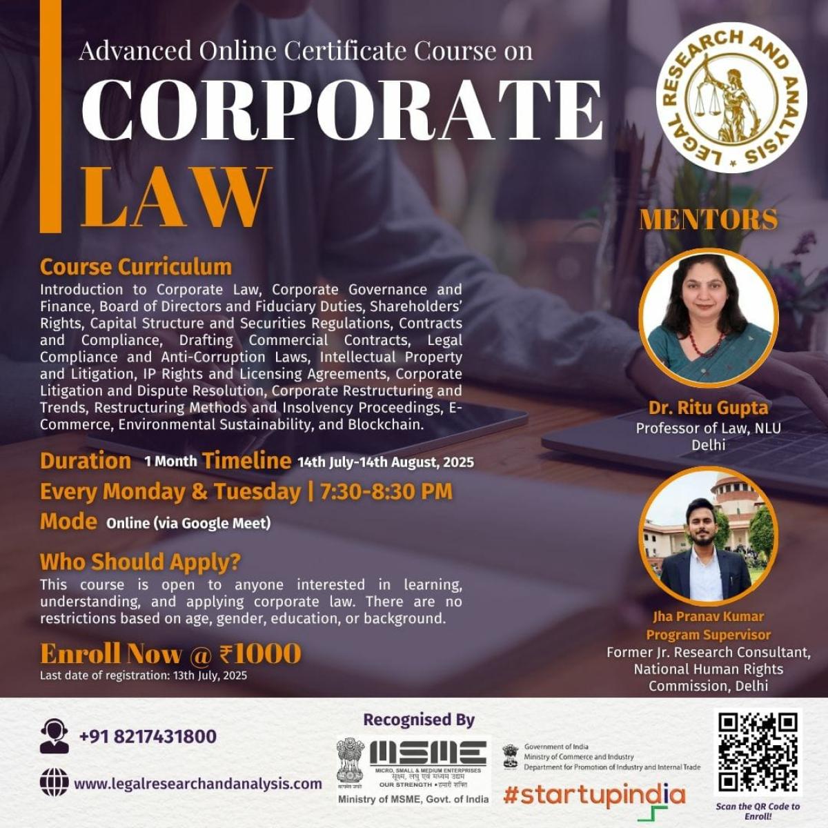 Exploring Corporate Law Courses Online In India: A Gateway To Legal Excellence Exploring Corporate Law Courses Online In India: A Gateway To Legal Excellence by legalresearch