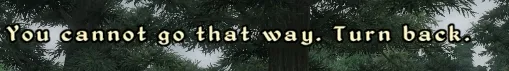 World Edge message from Oblivion