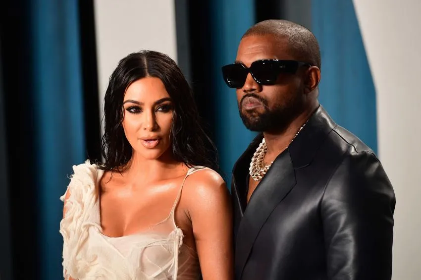 Kim Kardashian and Kanye West Pre-divorce photo of Kim and Kanye