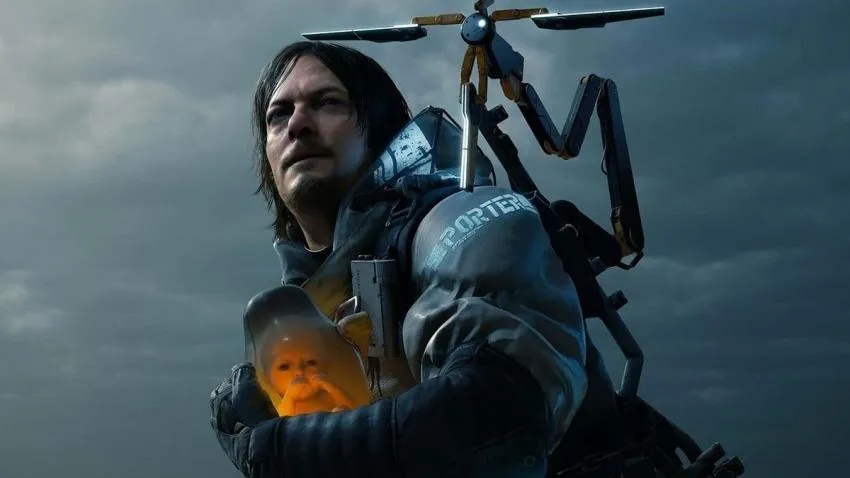 A cover image of Death Strandings Main Character
