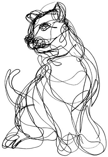 Scribble art drawing, fun and easy art ideas