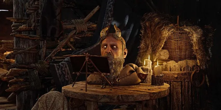 Mimir's head in God of War