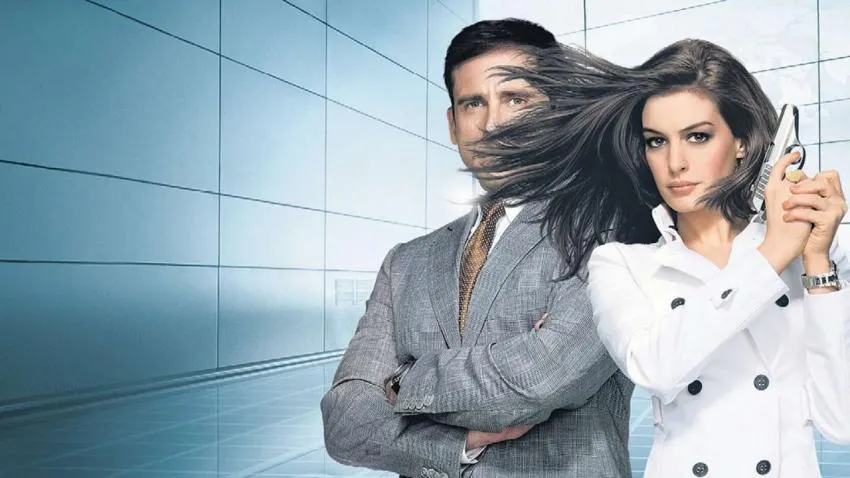 Get Smart promotional image get smart movie 2008 steve carrell anne hathaway promo picture