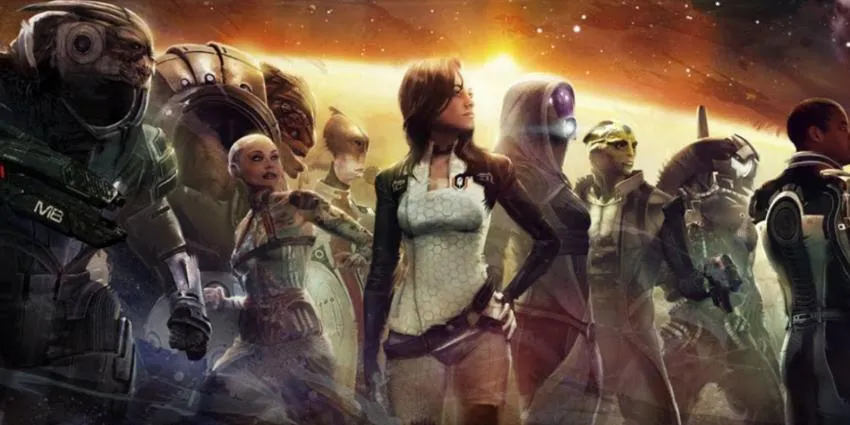 The companion crew in Mass Effect 2