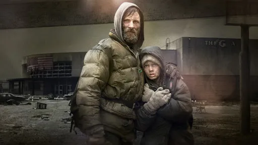 Man and Boy in 'The Road'