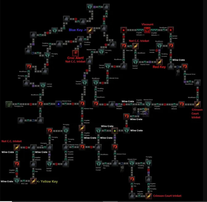 A Large Map example from Darkest Dungeon