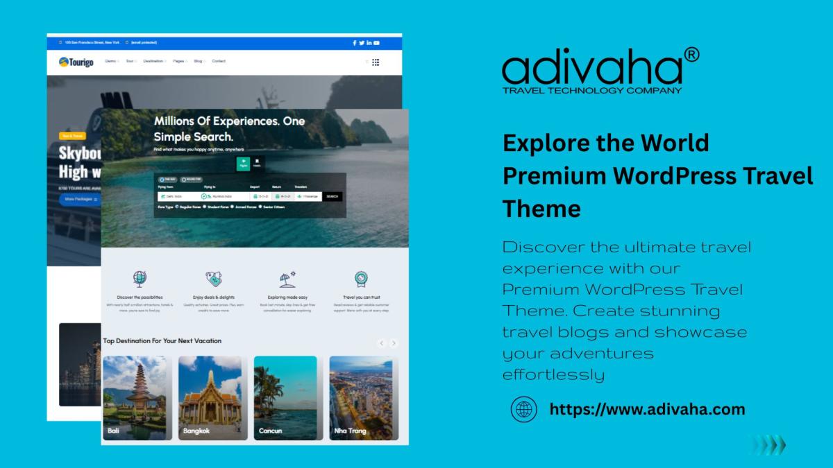 Explore The World: Premium WordPress Travel Theme by kashish