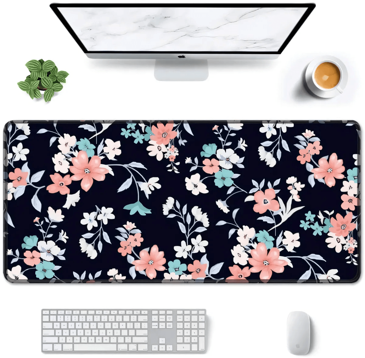 Cute floral desk mat 