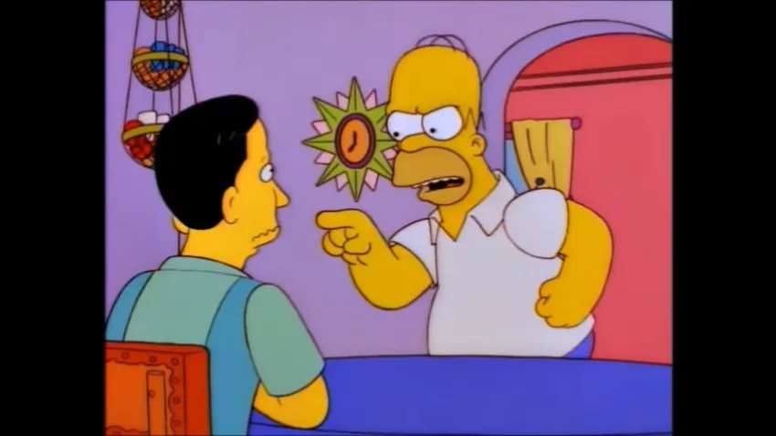 Homer and John Homer's phobia John Waters The Simpsons season eight