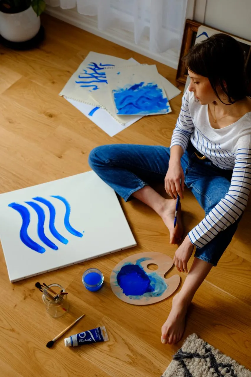 woman painting woman painting